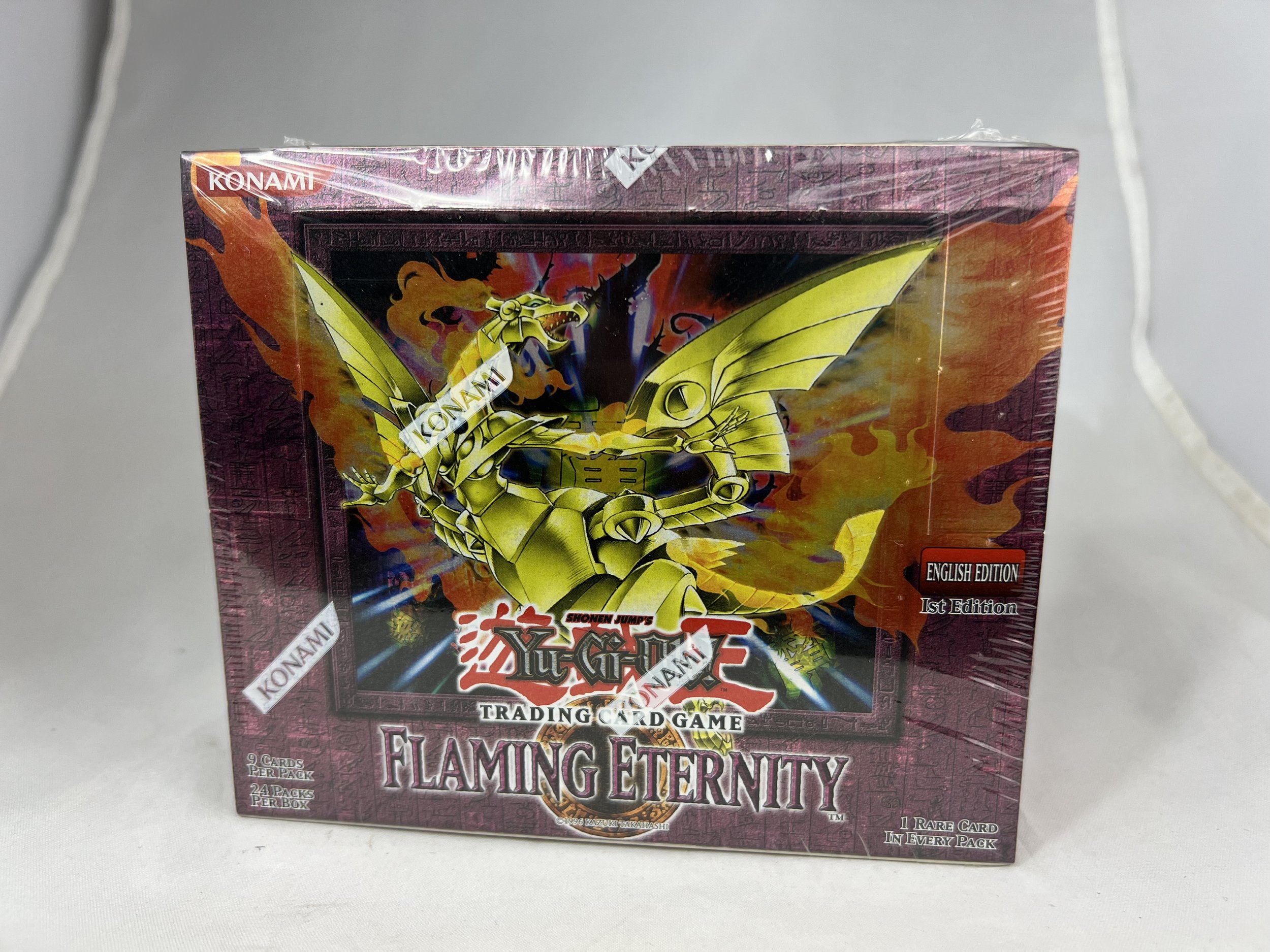 Yugioh 1st Edition Flaming Eternity Booster Box Sealed 24 Yugioh 1st Edition Flaming Eternity Booster Box Sealed 24